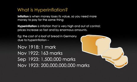 bread hyperinflation germany great 1923 price depression loaf weimar wwi german cost versailles after wwii inflation during did prices countries